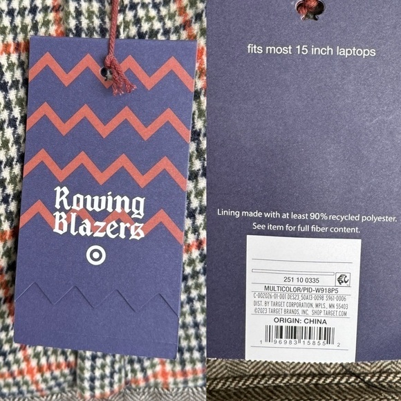 NWT Rowing Blazers x Target Plaid Backpack 17.75" - Picture 17 of 17